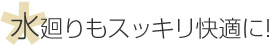 水廻りもスッキリ快適に!