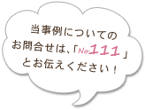 当事例についてのお問合せは、「no.110」とお伝えください！